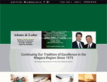 Tablet Screenshot of adamsleduc.com